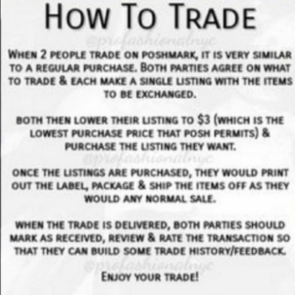 Other - How to trade.